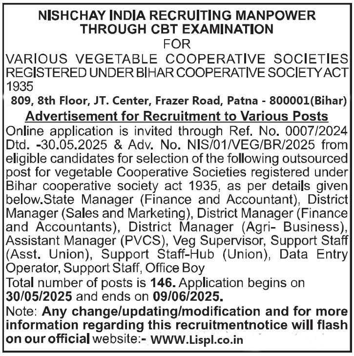 VEGFED Recruitment